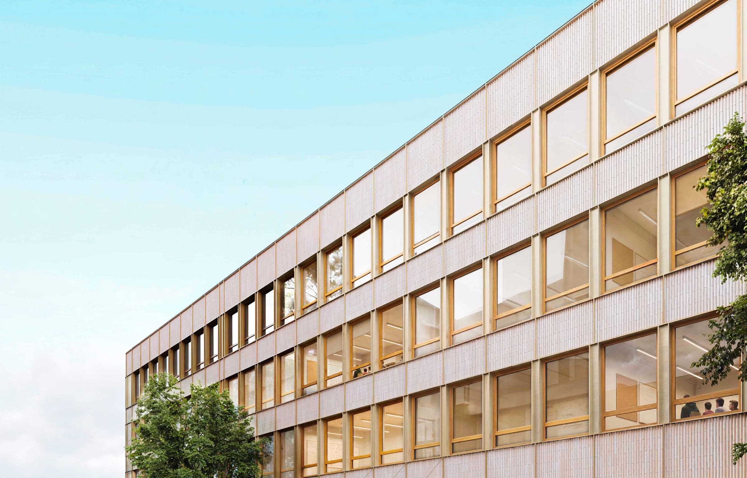 Façade restructurée du Campus Volt, Paris 11e
